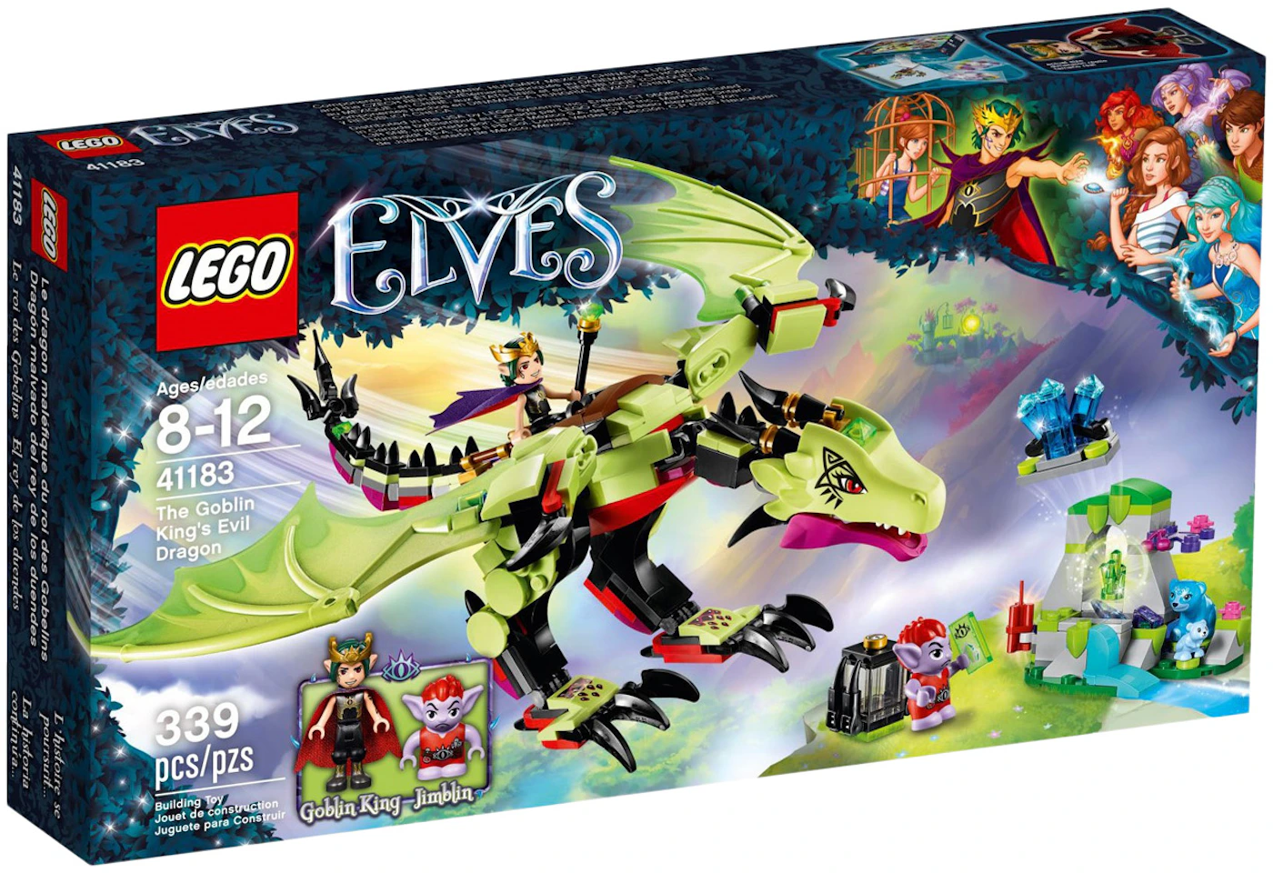 Mispend redde legemliggøre LEGO Elves The Goblin King's Evil Dragon Set 41183 - US