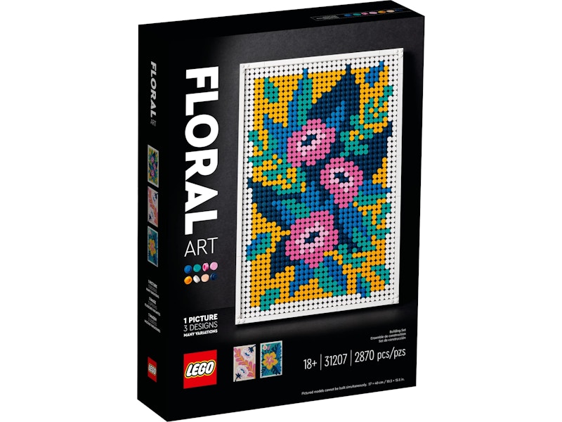 floral art lego set