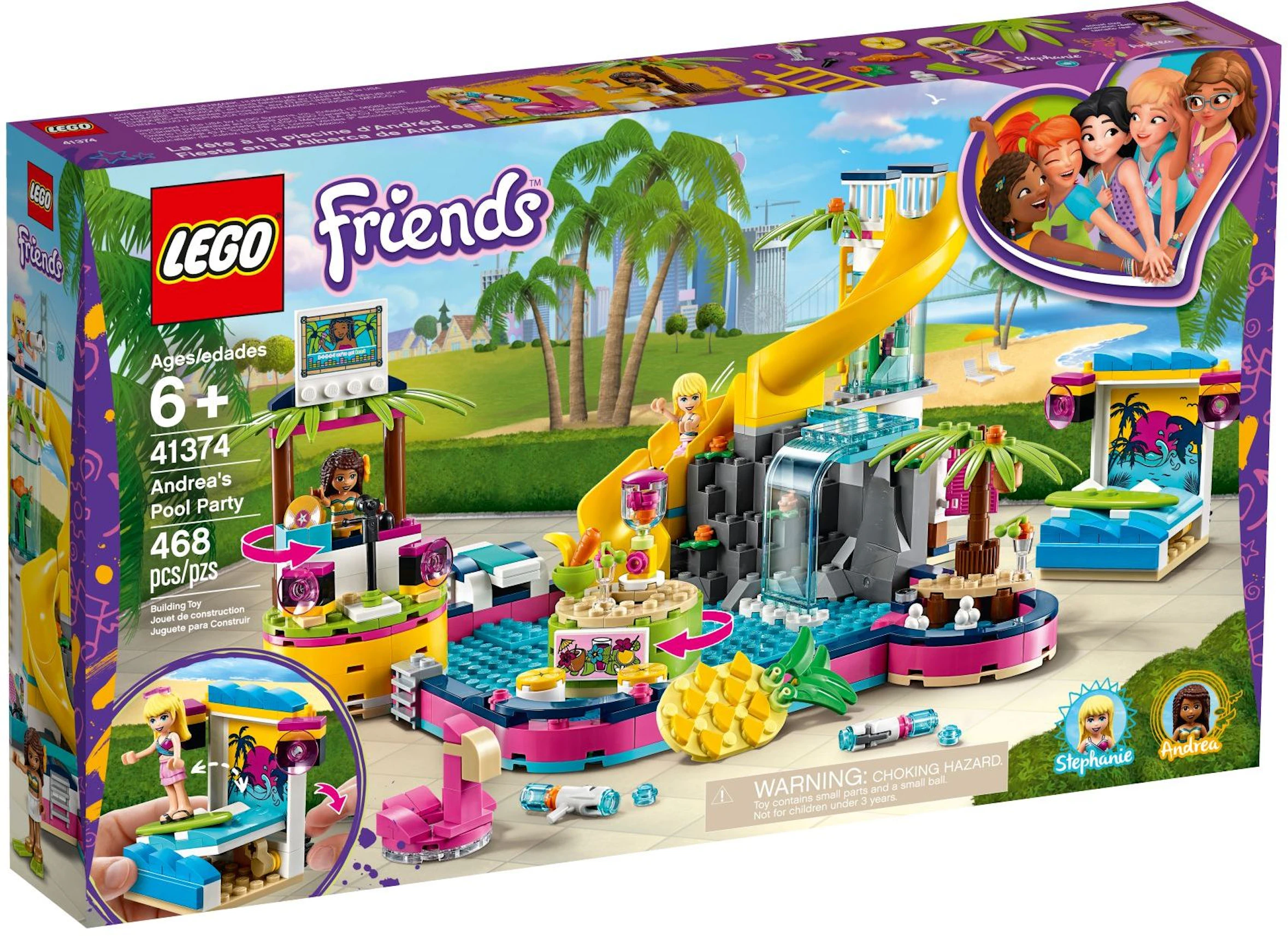 LEGO Friends Andrea's Pool Party Building Set - wide 7