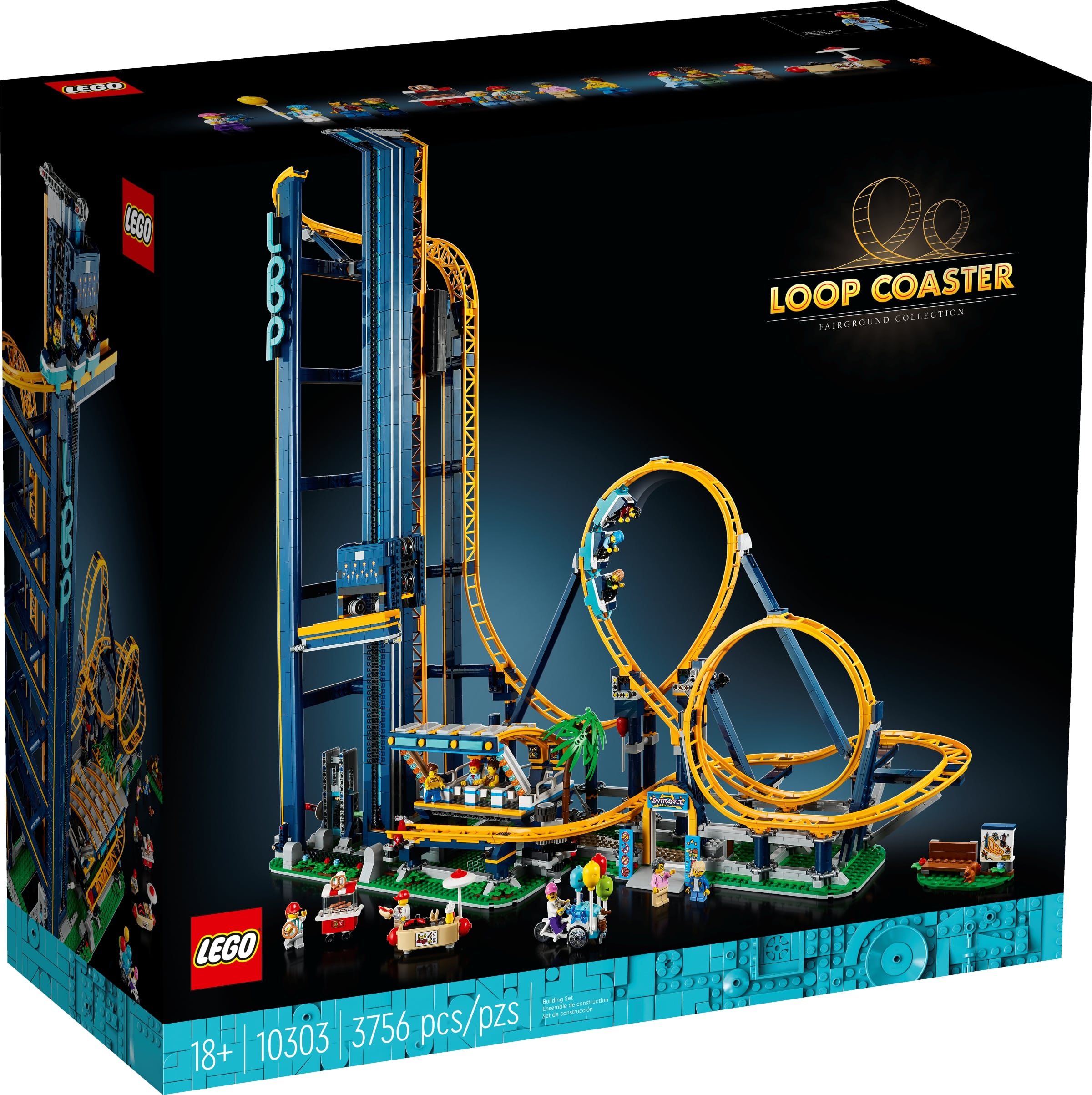 LEGO Icons Fairground Collection Loop Coaster Set 10303 - US