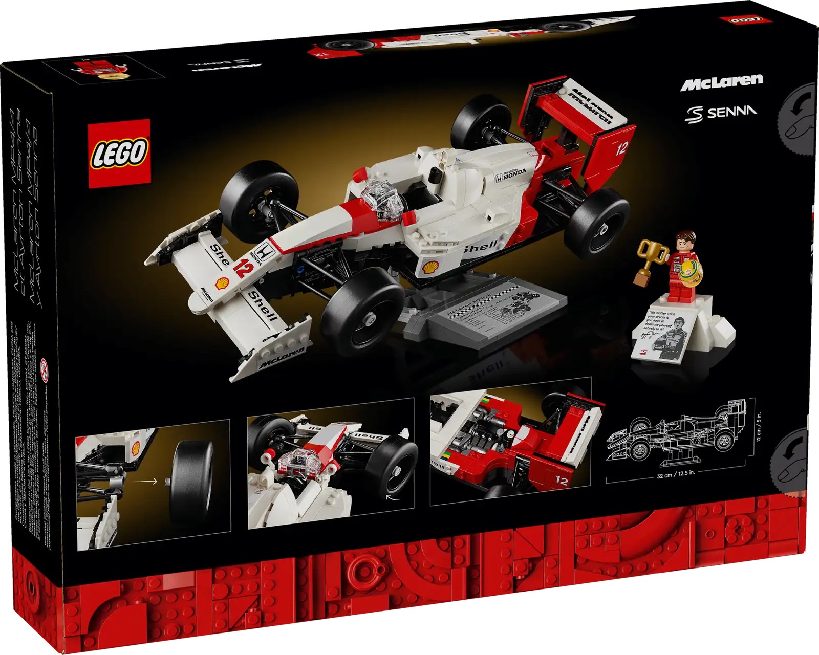 LEGO Icons McLaren MP4 4 Ayrton Senna Set 10330 US