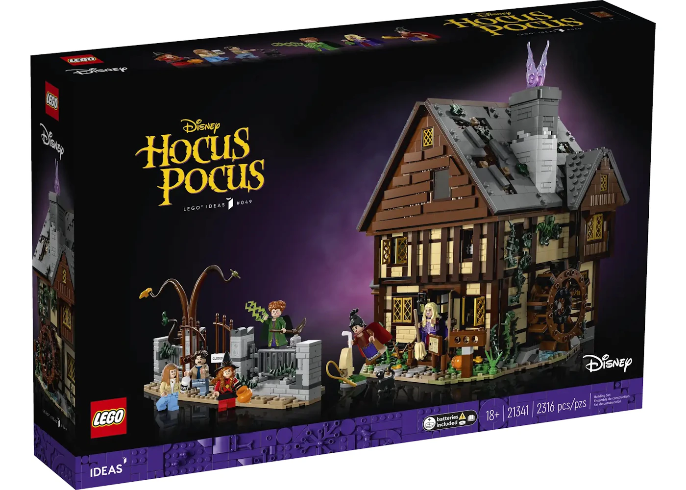 LEGO Ideas Disney Hocus Pocus The Sanderson Sisters Cottage Set 21341 lego-ideas-disney-hocus-pocus-the-sanderson-sisters-cottage-set-21341