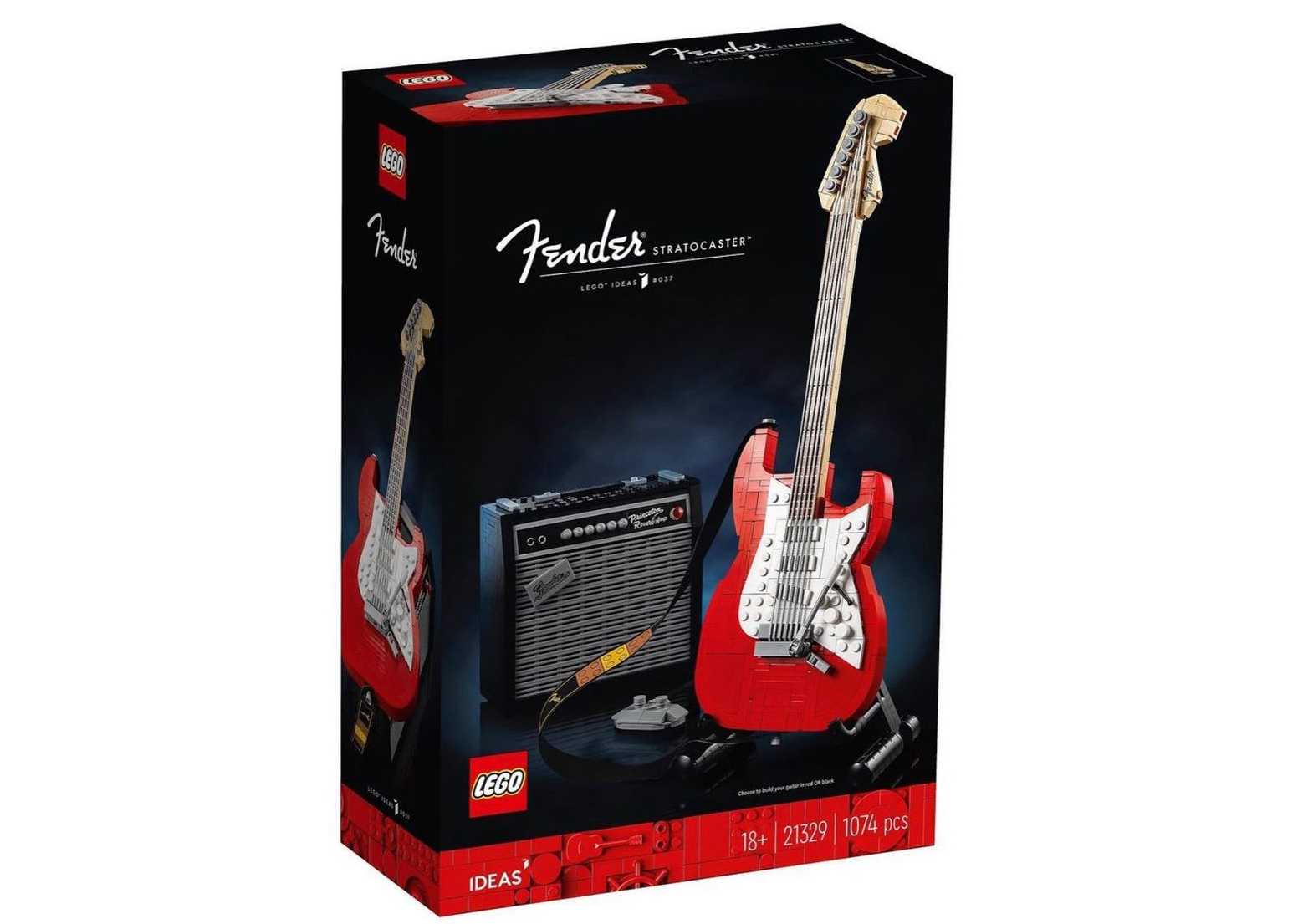 LEGO Ideas Fender Stratocaster Set 21329 Red/Black