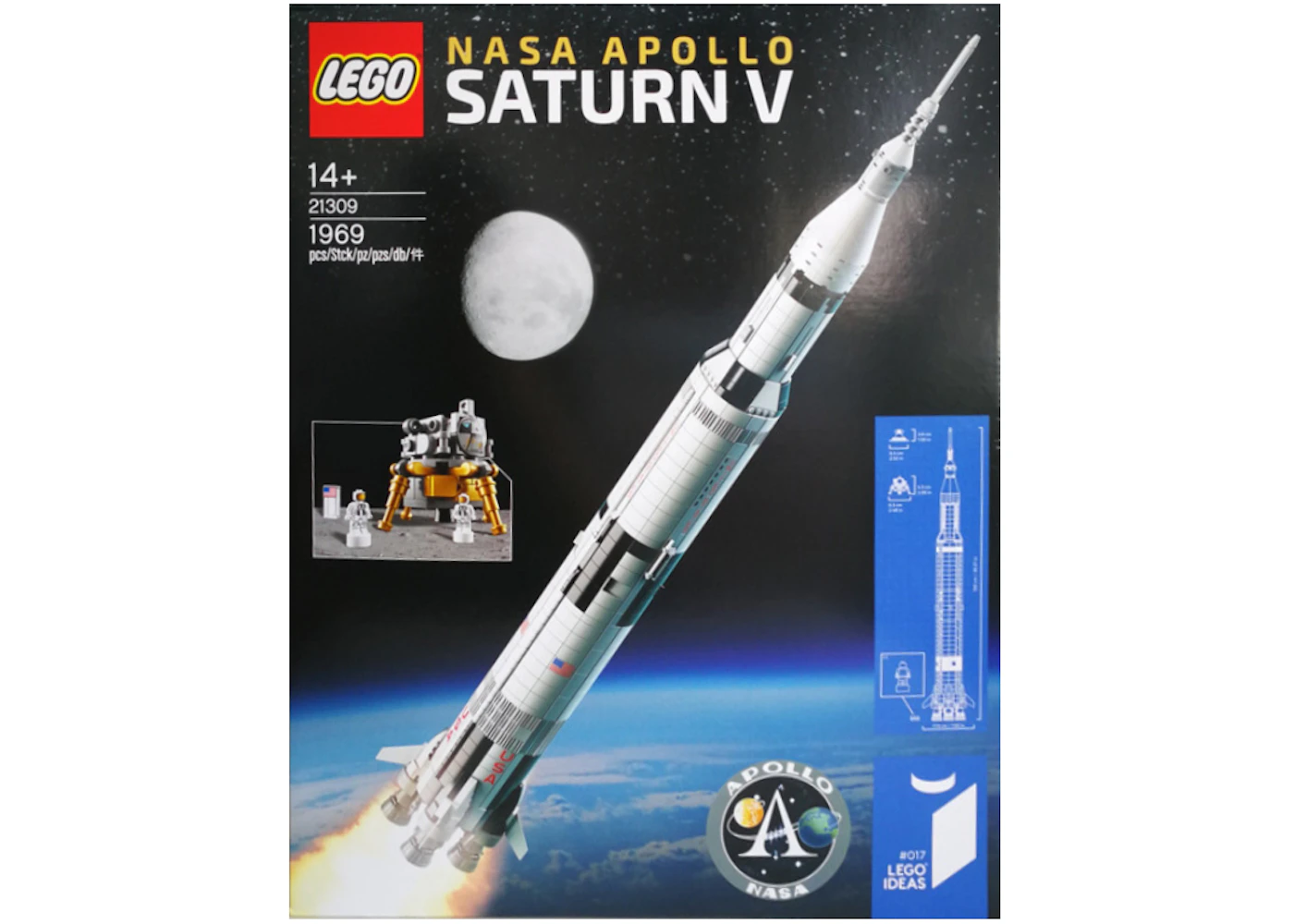 LEGO Ideas NASA Apollo Saturn V Set 21309 US