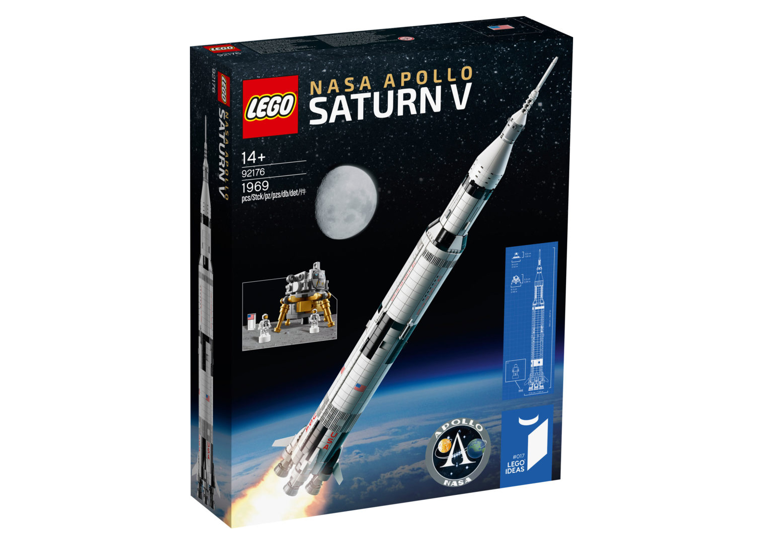 LEGO IDEAS 92176 NASA Apollo Saturn V BRAND NEW SEALED 