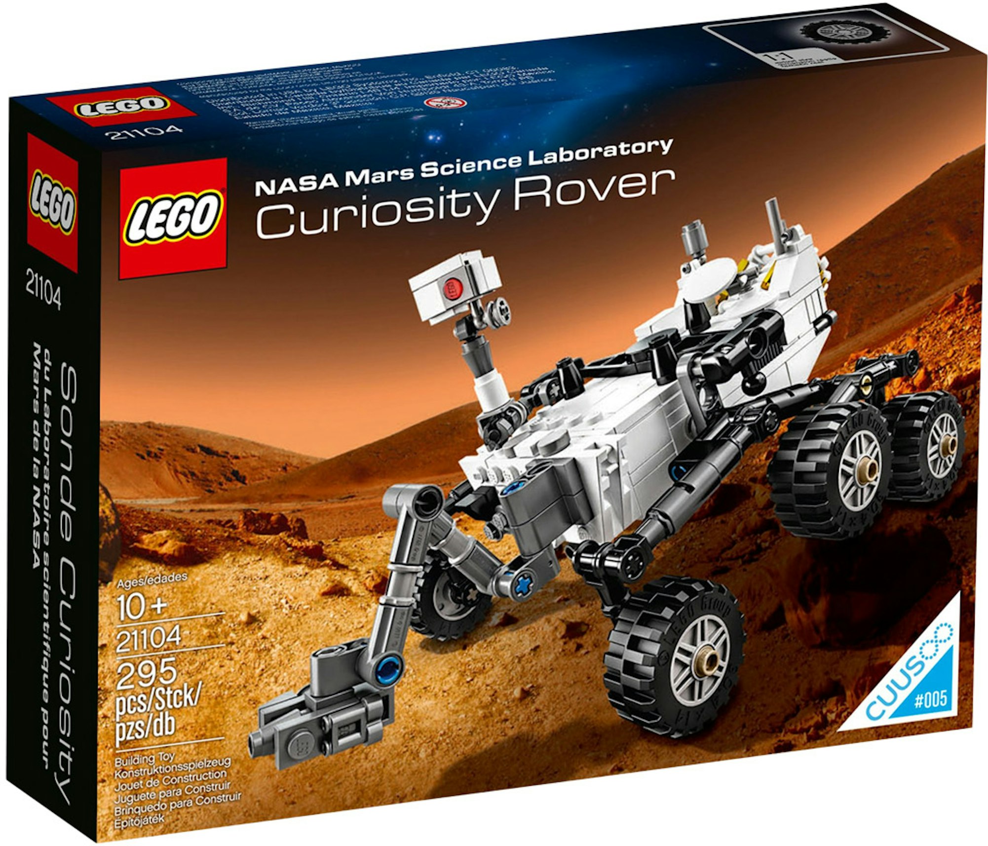 eftertænksom inaktive Gravere LEGO Ideas NASA Mars Science Laboratory Curiosity Rover Set 21104 - US