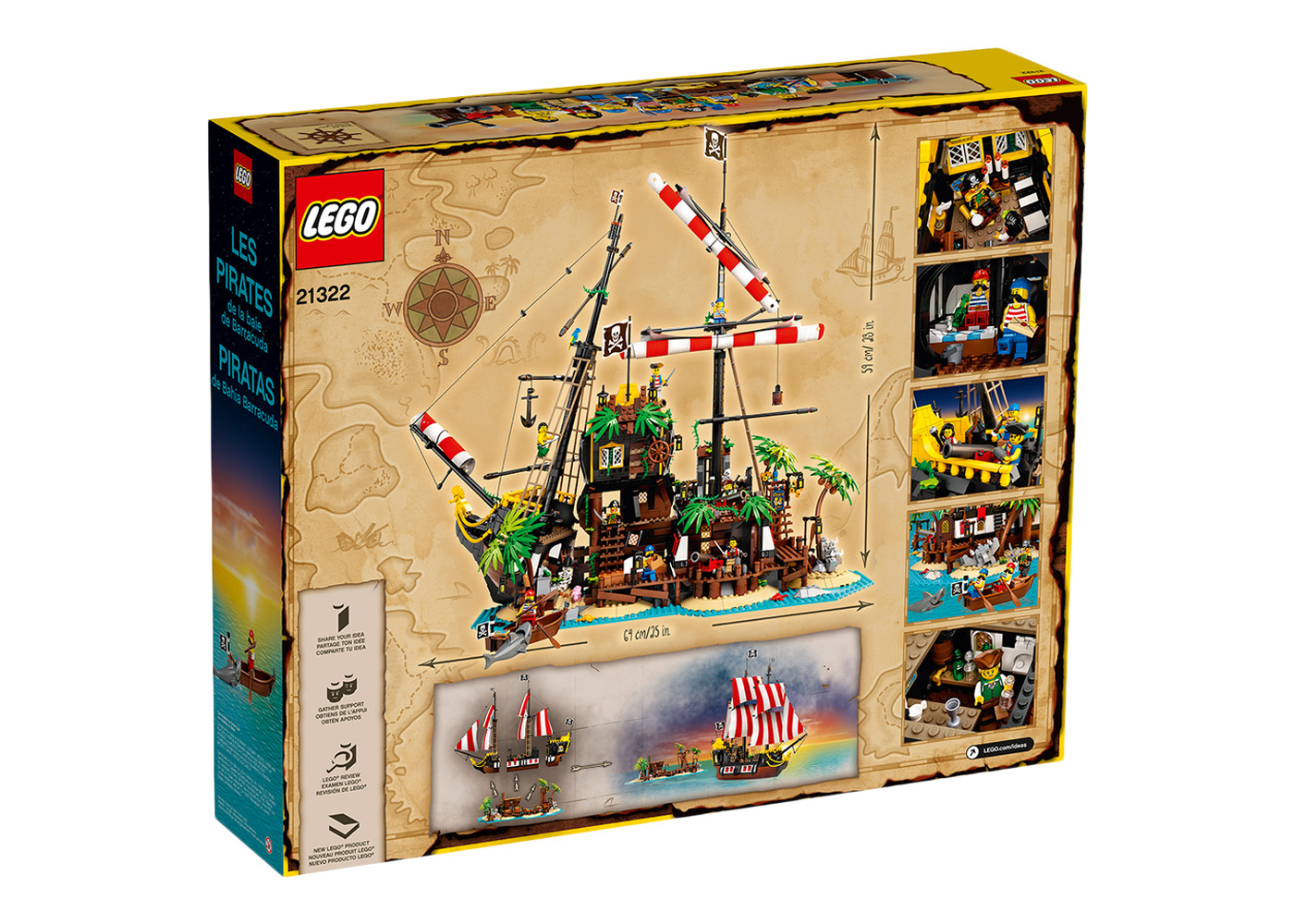 LEGO レゴ アイデア 赤ひげ船長の海賊島 21322 - ベビー・キッズ