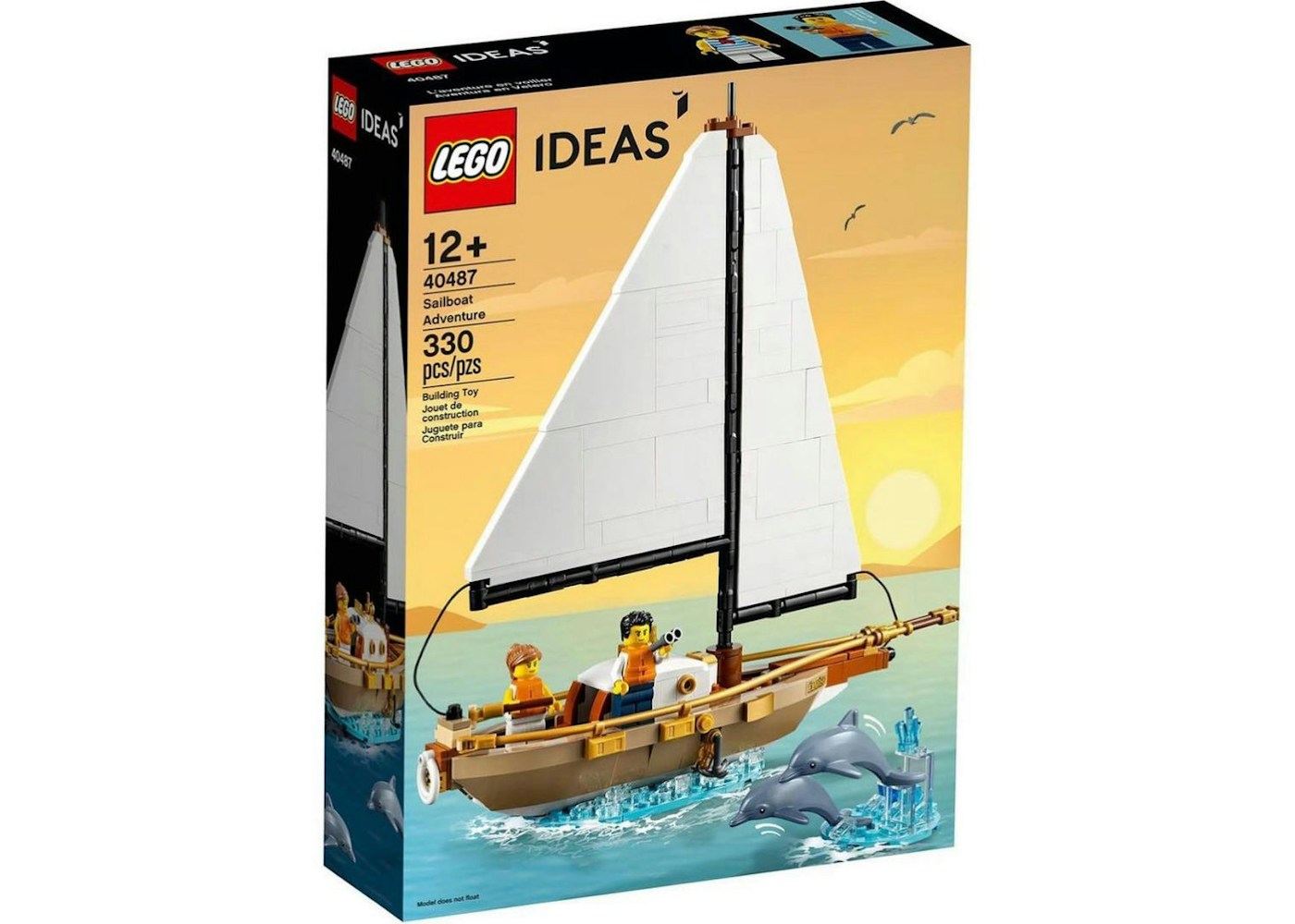 LEGO Ideas Sailboat Adventure Free Gift Set #40487 Brown/White - FW21