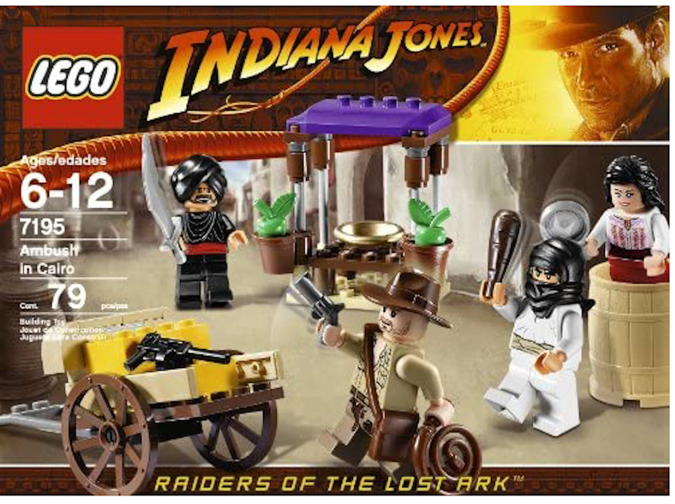 Lego Indiana Jones Ambush In Cairo Set 7195 Gb