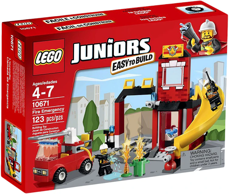 verbannen koppeling Donker worden LEGO Juniors Fire Emergency Set 10671 - US