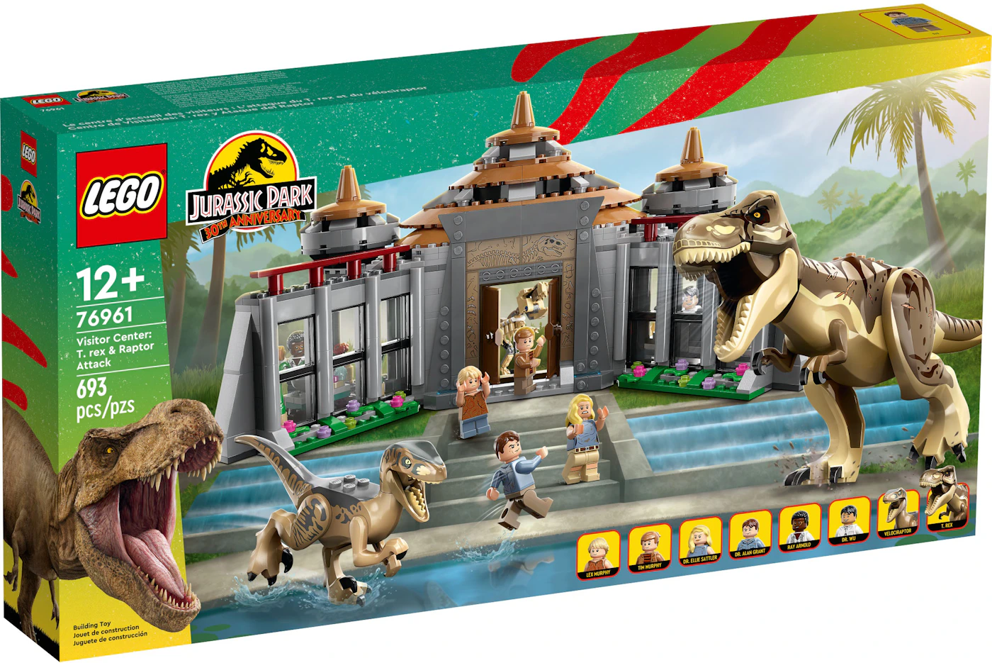 LEGO Jurassic Park 10th Anniversary Visitor Center T. rex & Raptor