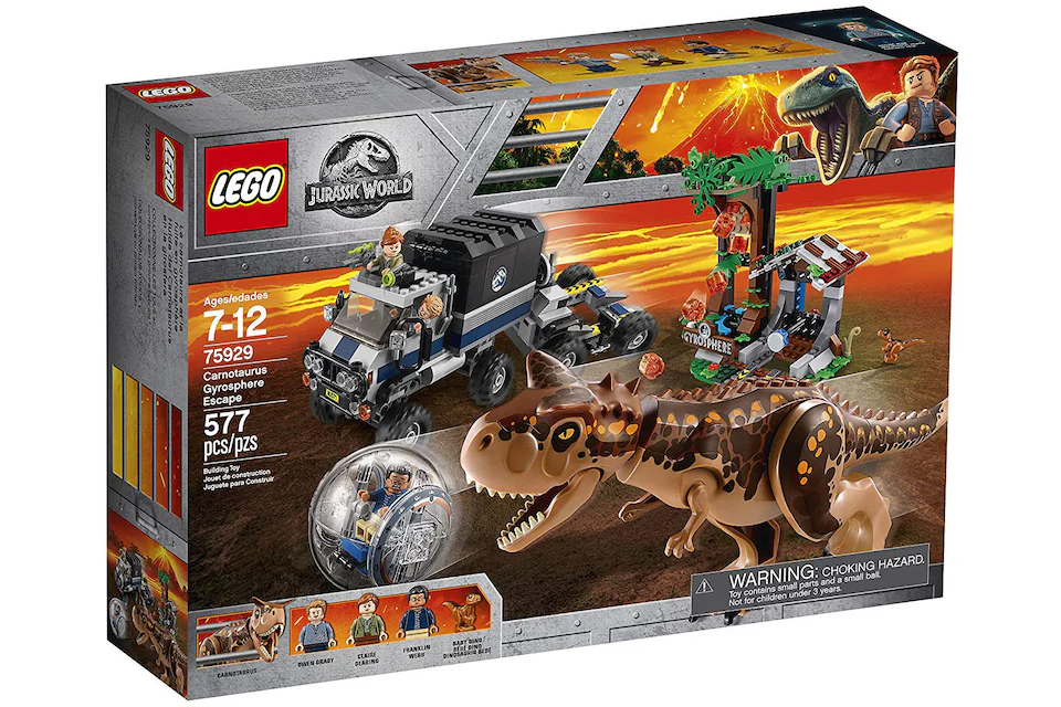 LEGO Jurassic World Carnotaurus Gyroshpere Escape Set 75929