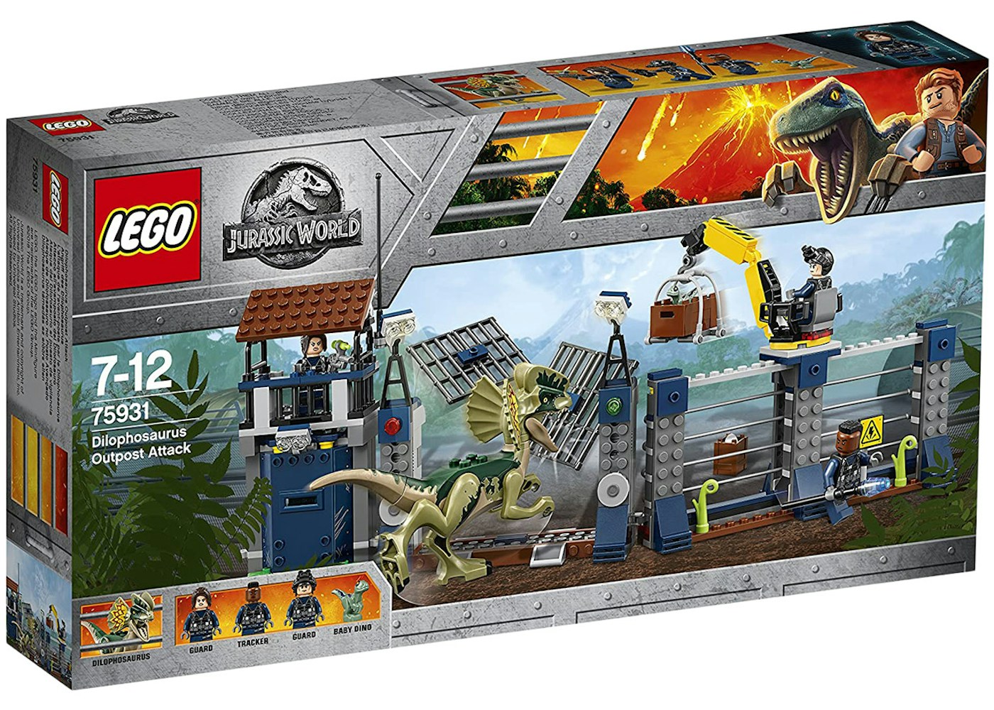 Lego Jurassic World Dilophosaurus Outpost Attack Set Lego Jurassic World Dilophosaurus Outpost Attack Set