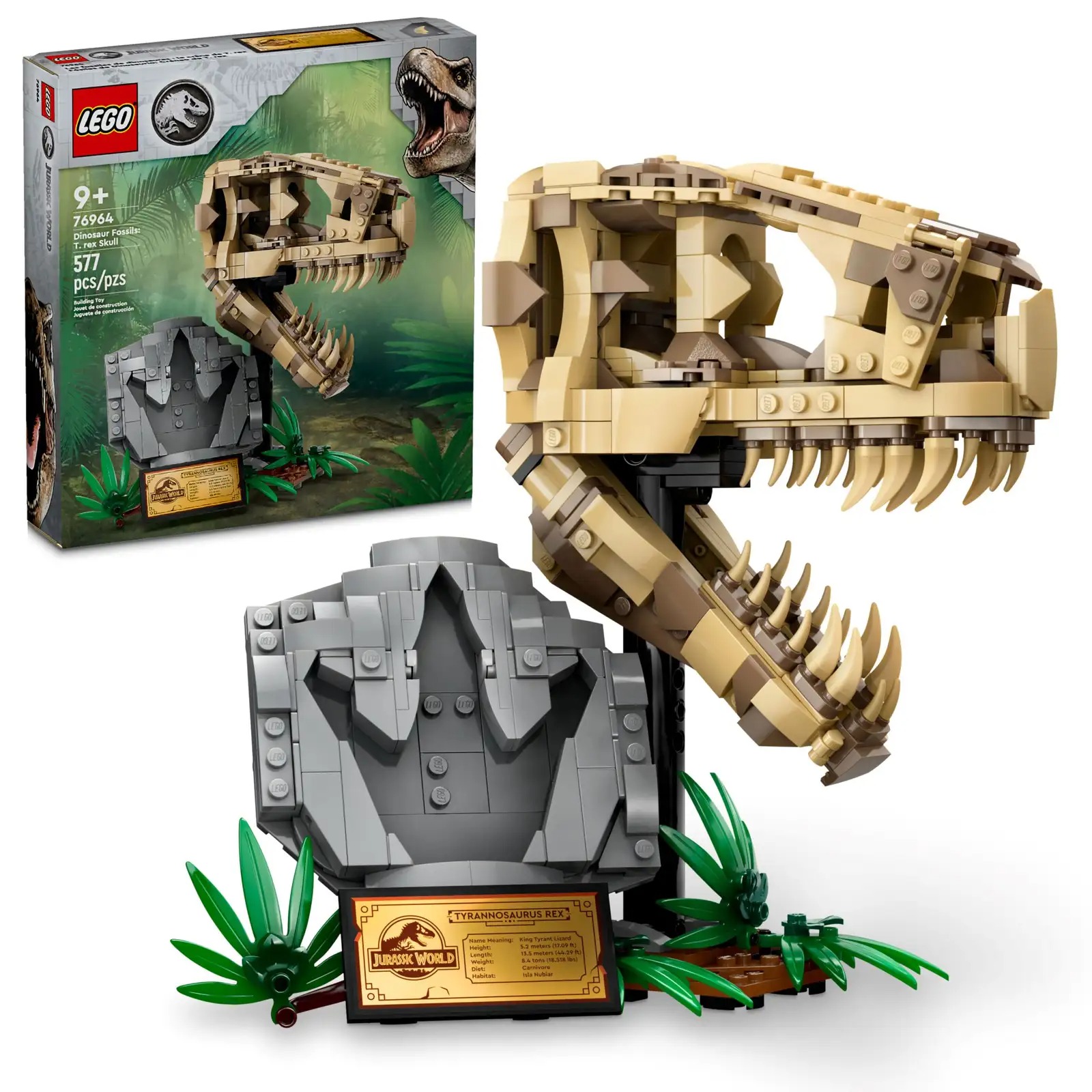 LEGO Jurassic World Dinosaur Fossils: T. rex Skull Set 76964