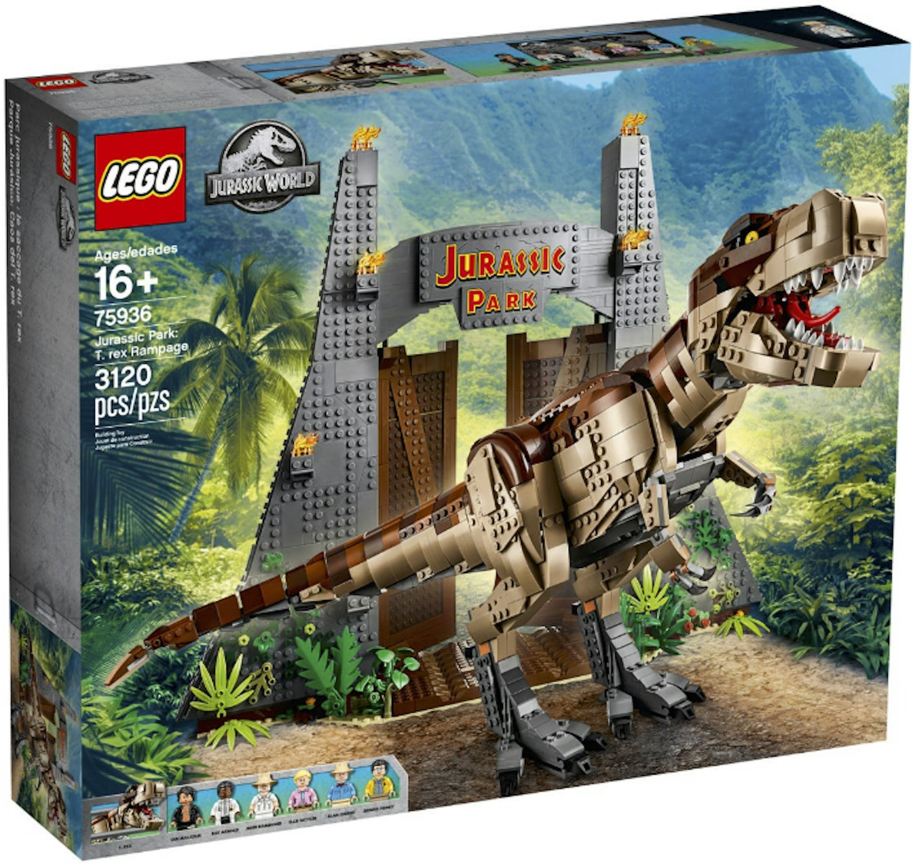 Lionel Green Street Smitsom sygdom kalv LEGO Jurassic World Jurassic Park: T.rex Rampage Set 75936 - US
