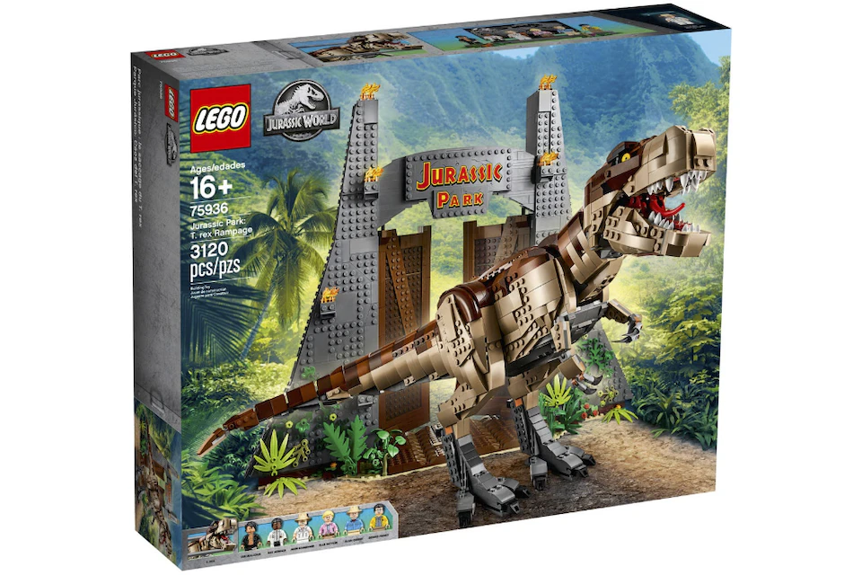 LEGO Jurassic World Jurassic Park: T.rex Rampage Set 75936