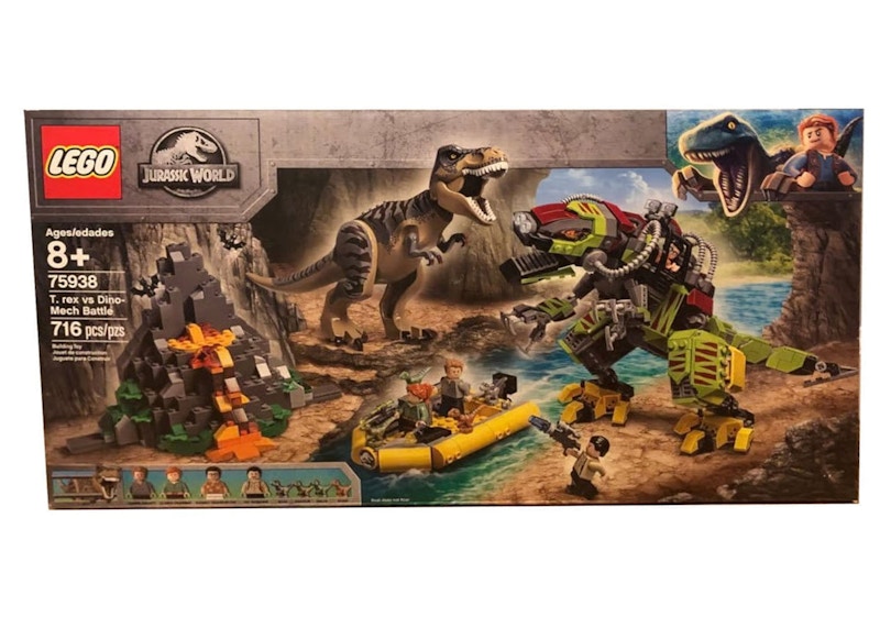 LEGO Jurassic World rex vs Dino-Mech Battle Set 75938 US