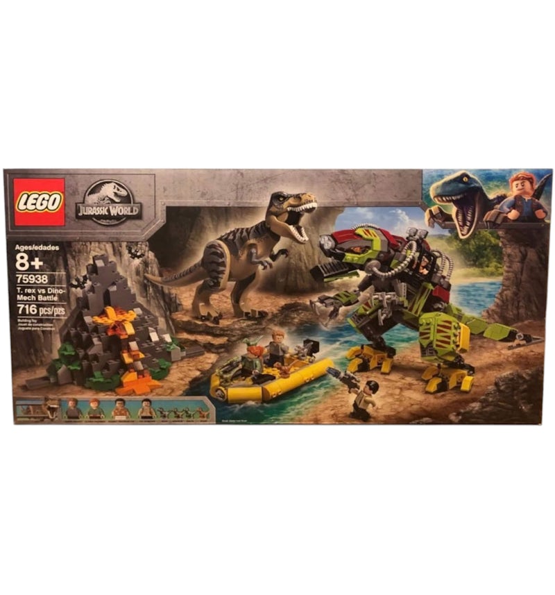 LEGO Jurassic World rex vs Dino-Mech Battle Set 75938 US