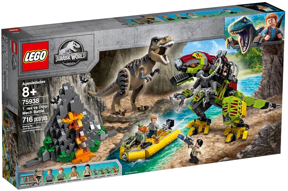 Jurassic World T. rex vs Dino-Mech Battle Set 75938 US