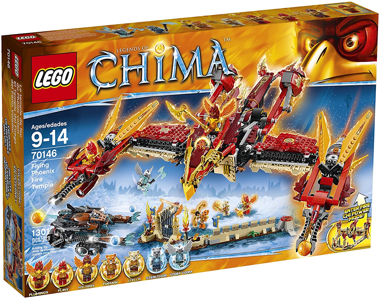 LEGO Legends of Chima Laval's Fire Lion Set 70144 - US