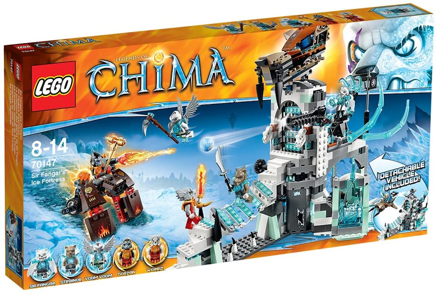 LEGO Legends of Chima Sir Fangar's Ice Fortress Set 70147 - US