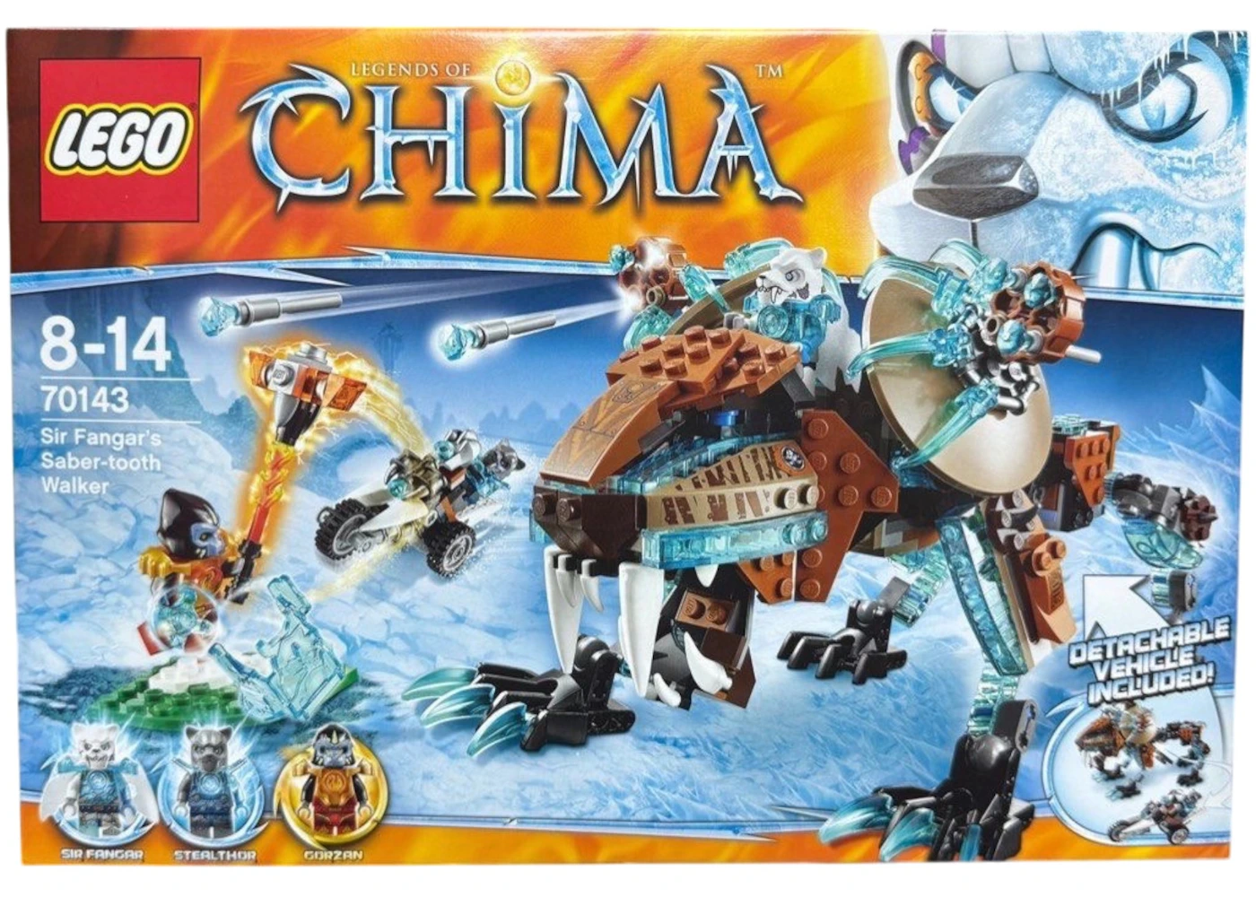 Set LEGO Legends of Chima 70143 de Sir Fangar con dientes de sable