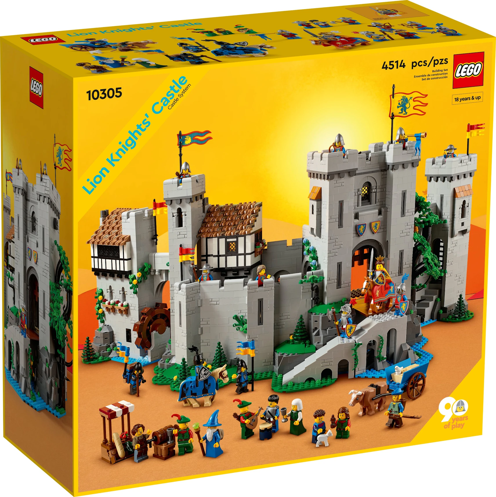 Vertolking voorkant Religieus LEGO Lion Knights' Castle Set 10305 - US