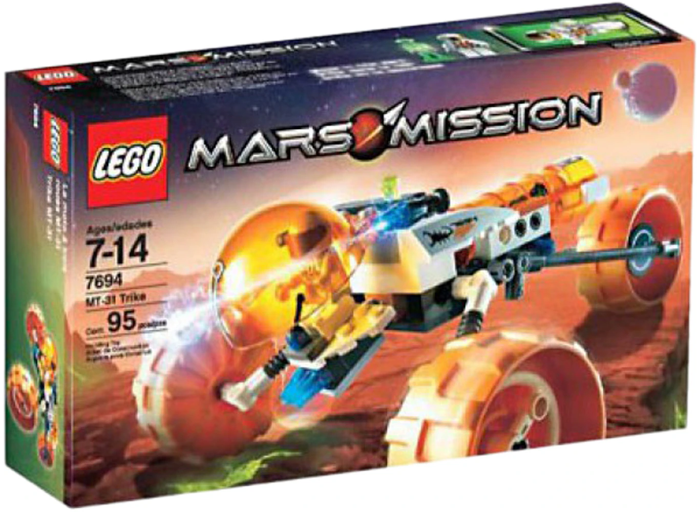 duft Klasseværelse Bare overfyldt LEGO Mars Mission MT-31 Trike Set 7694 - US