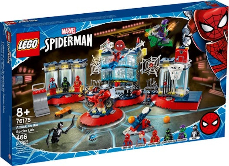 LEGO Marvel Attack on the Spider Lair Set 76175 US