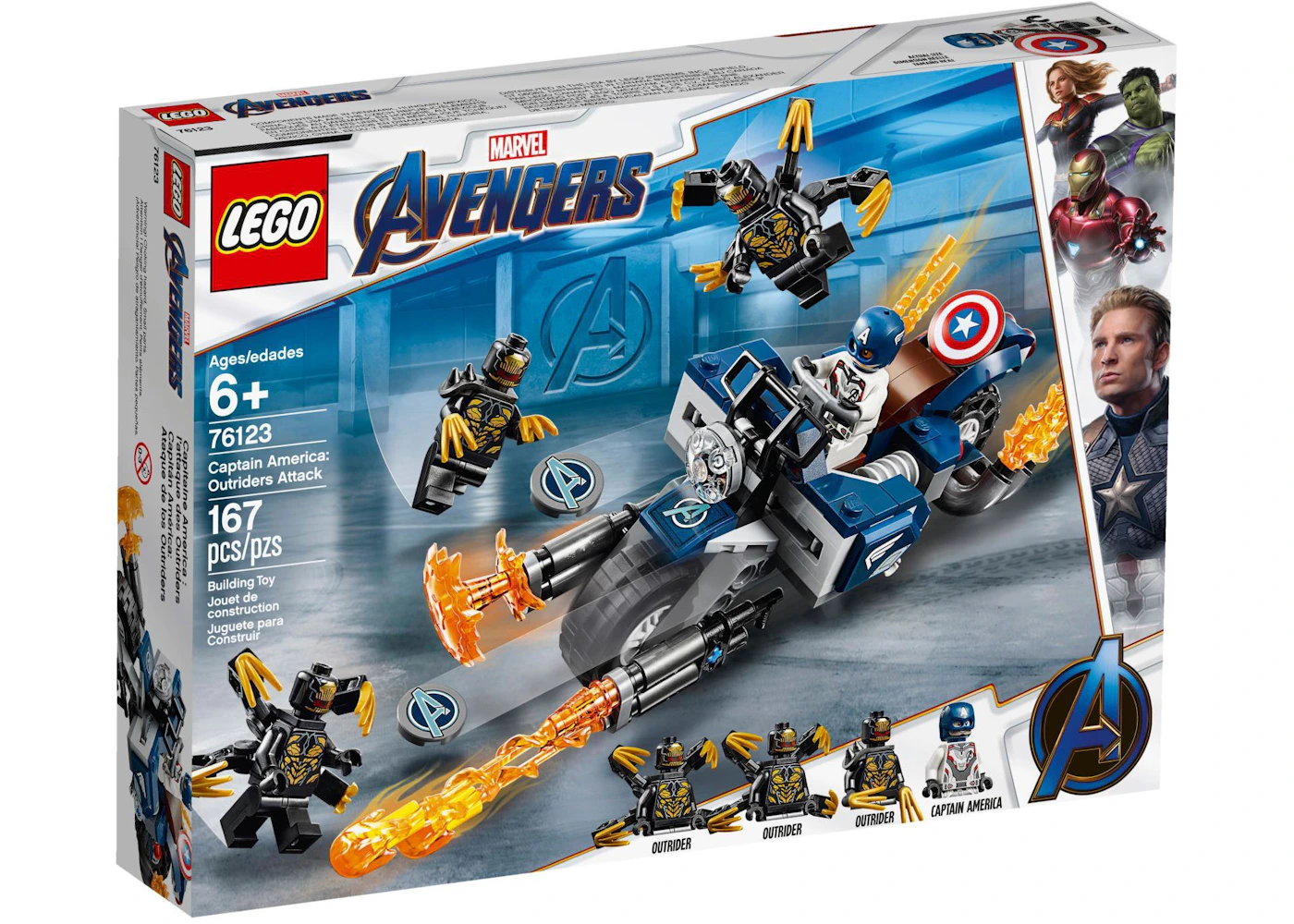 LEGO Marvel Avengers Captain America Outriders Attack Set 76123 -