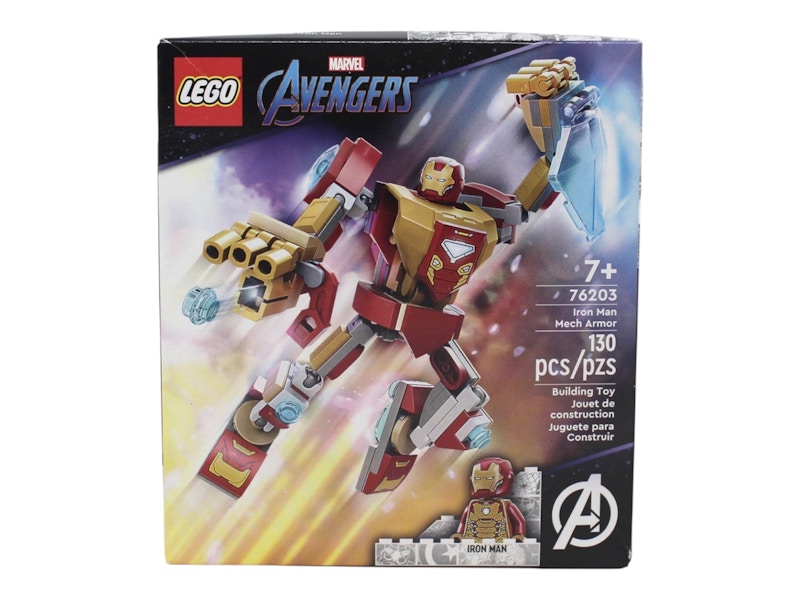 LEGO Marvel Avengers Iron Man Mech Armor Set 76203 Red & Gold - FW21 - US
