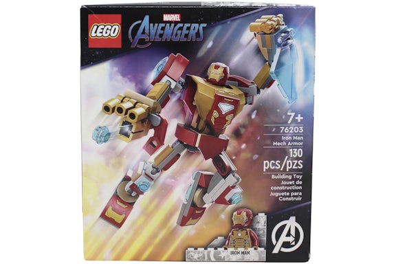 LEGO Marvel Avengers Iron Man Mech Armor Set 76203 Red & Gold - FW21 - US