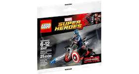 LEGO Marvel Captain America Civil War Captain America's Motorcycle Set 30447