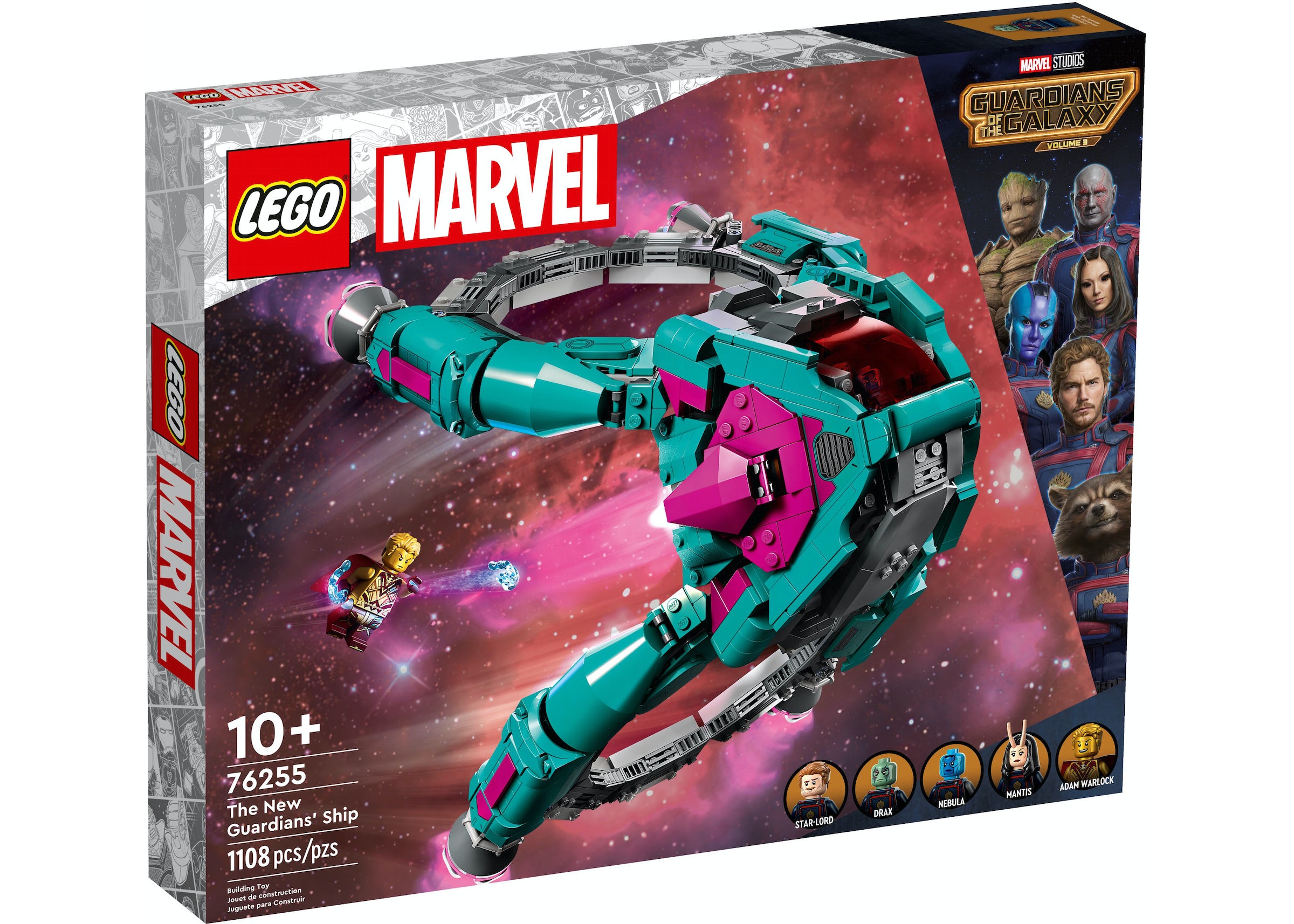 duif kompas Brutaal LEGO Marvel Guardians of the Galaxy Volume 3 The New Guardians' Ship Set  76255 - US