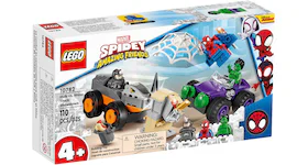 LEGO Marvel Spidey Amazing Friends Hulk vs. Rhino Truck Showdown Set 10782