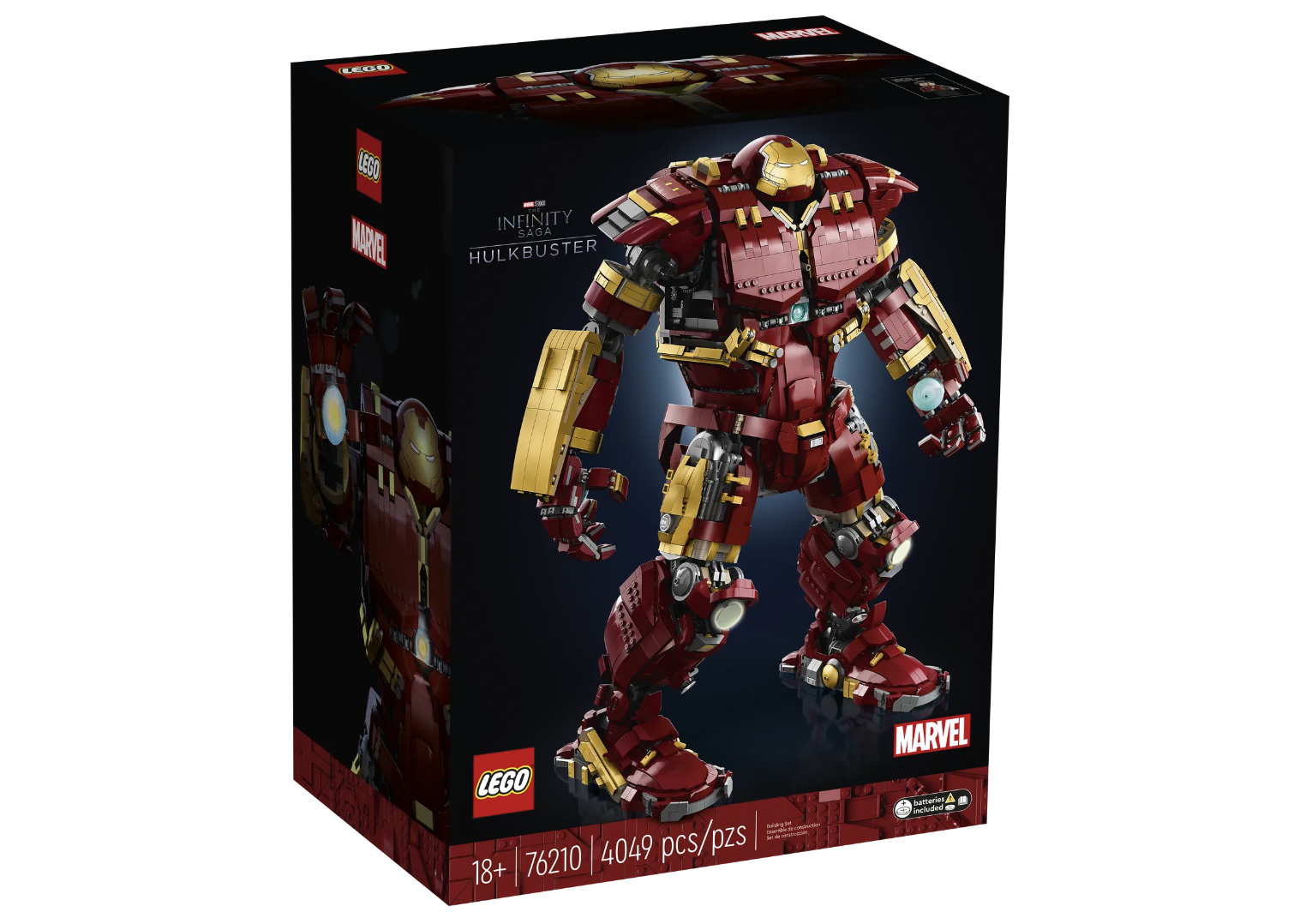 Set de construcción iron man online salón de armaduras lego avengers