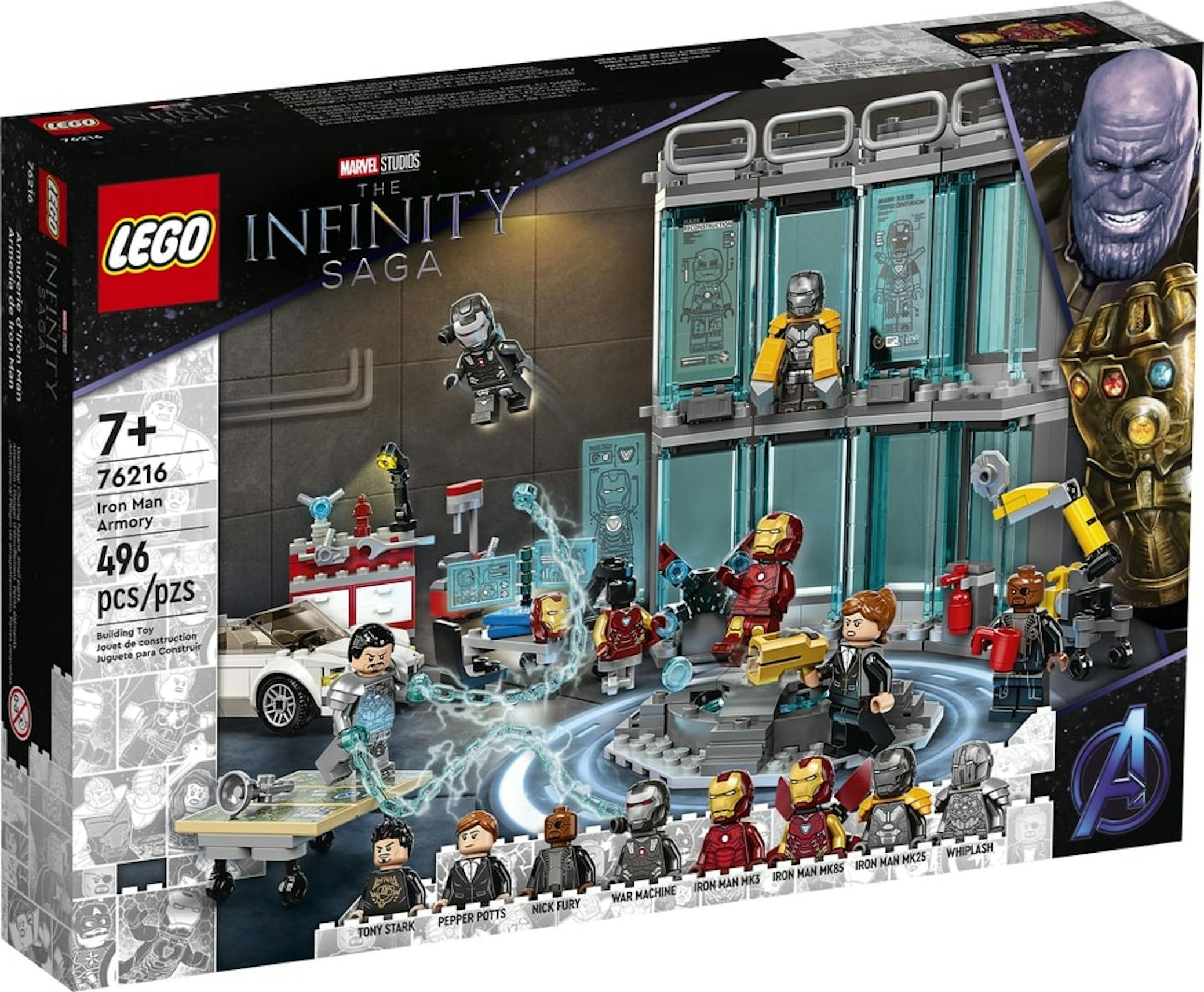 LEGO Marvel Studios Infinity Saga Iron Man Armory Set 76216 - US