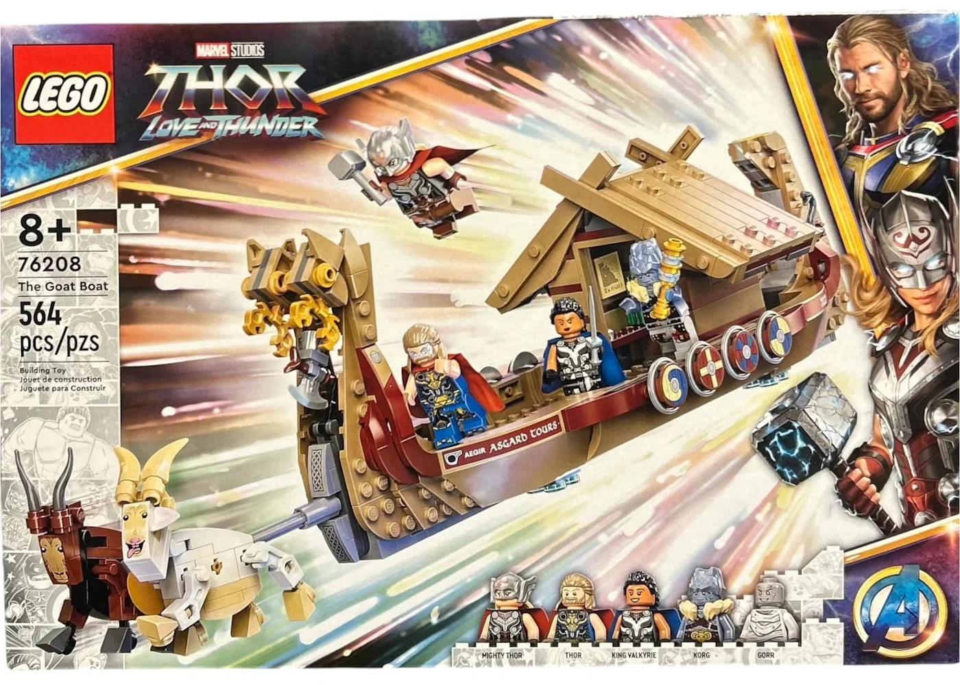 LEGO Marvel Studios Thor Love and Thunder The Goat Boat Set 76208 US
