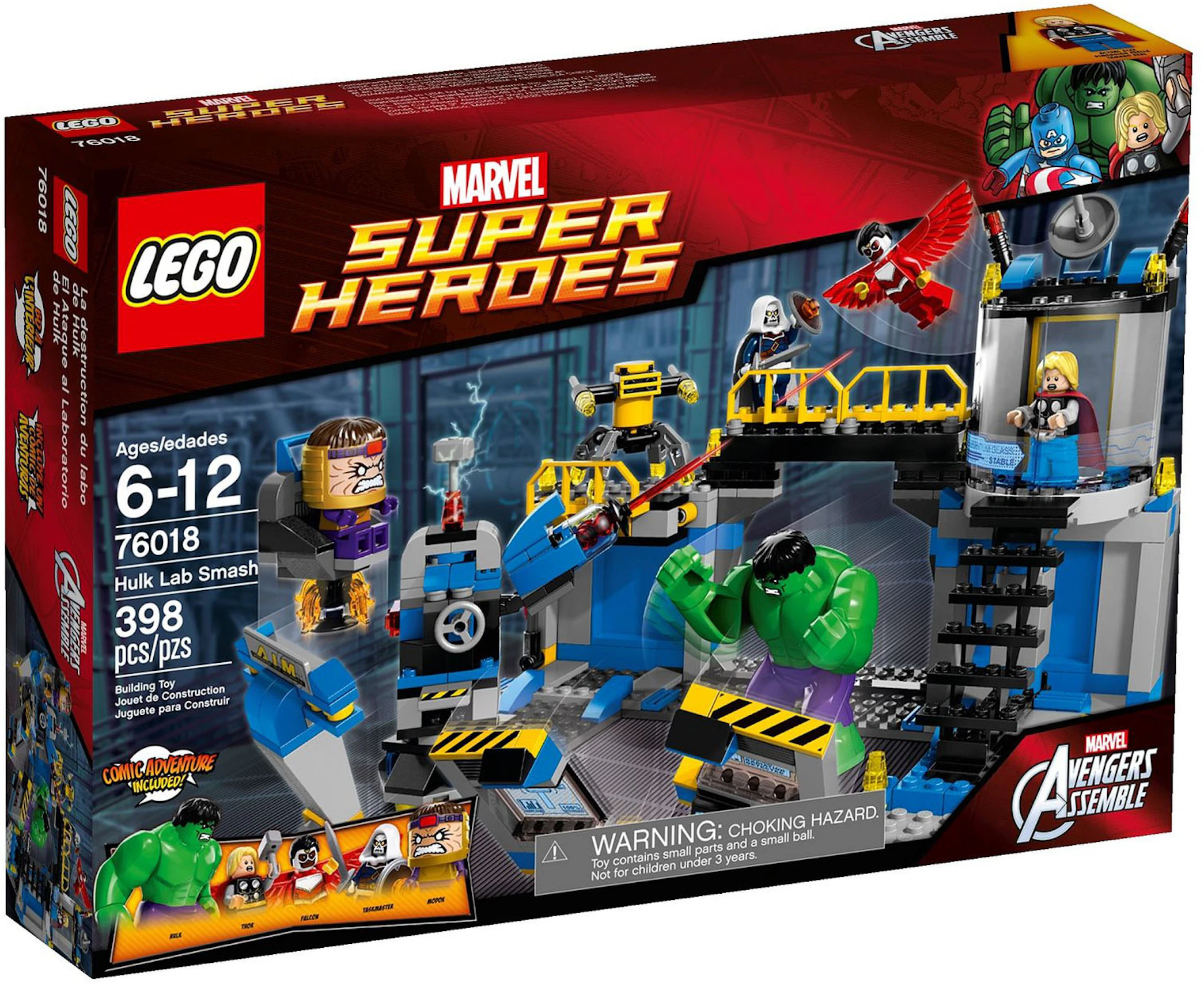 Nominaal filosofie Giet LEGO Marvel Super Heroes Avengers: Hulk Lab Smash Set 76018 - US