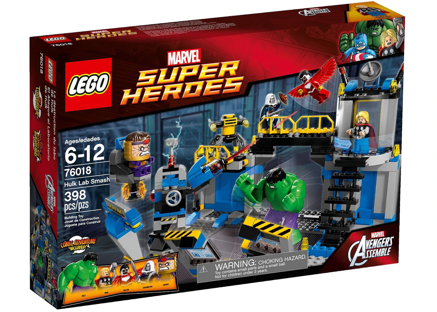 LEGO Marvel Super Heroes Avengers: Hulk Lab Smash Set 76018 - US