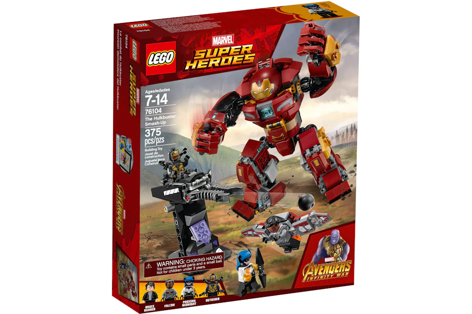 almohada mini principalmente LEGO Marvel Super Heroes Avengers Infinity War The Hulkbuster Smash-Up Set  76104 - ES