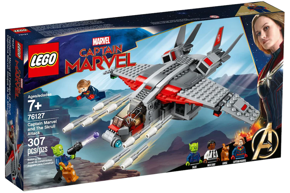 LEGO Marvel Super Heroes Captain Marvel and The Skrull Attack Set 76127