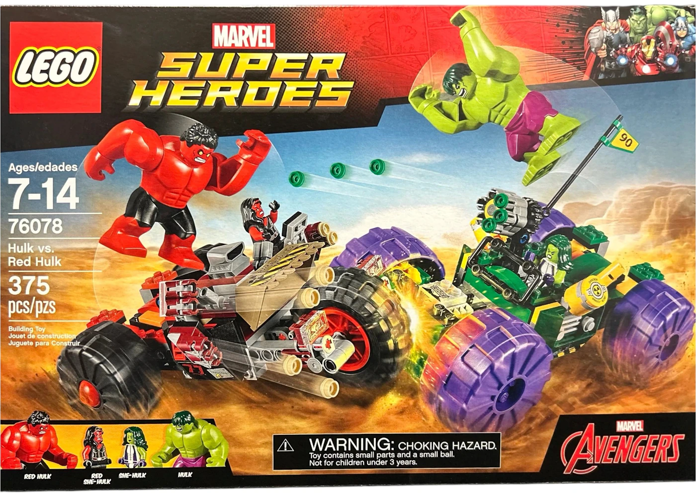 LEGO Marvel Super Heroes Hulk vs Red Hulk Set 76078 US