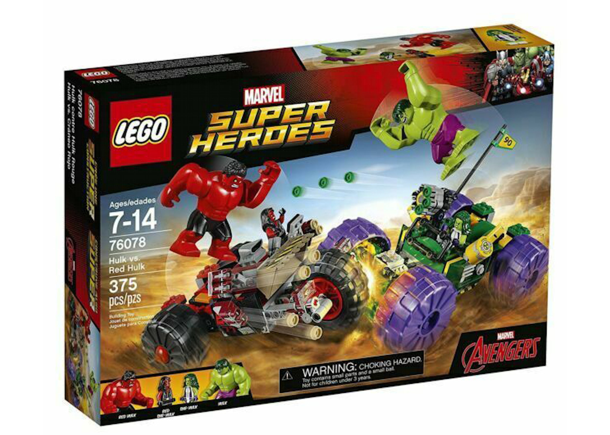 LEGO Marvel Super Heroes Hulk vs Red Hulk Set 76078 - US