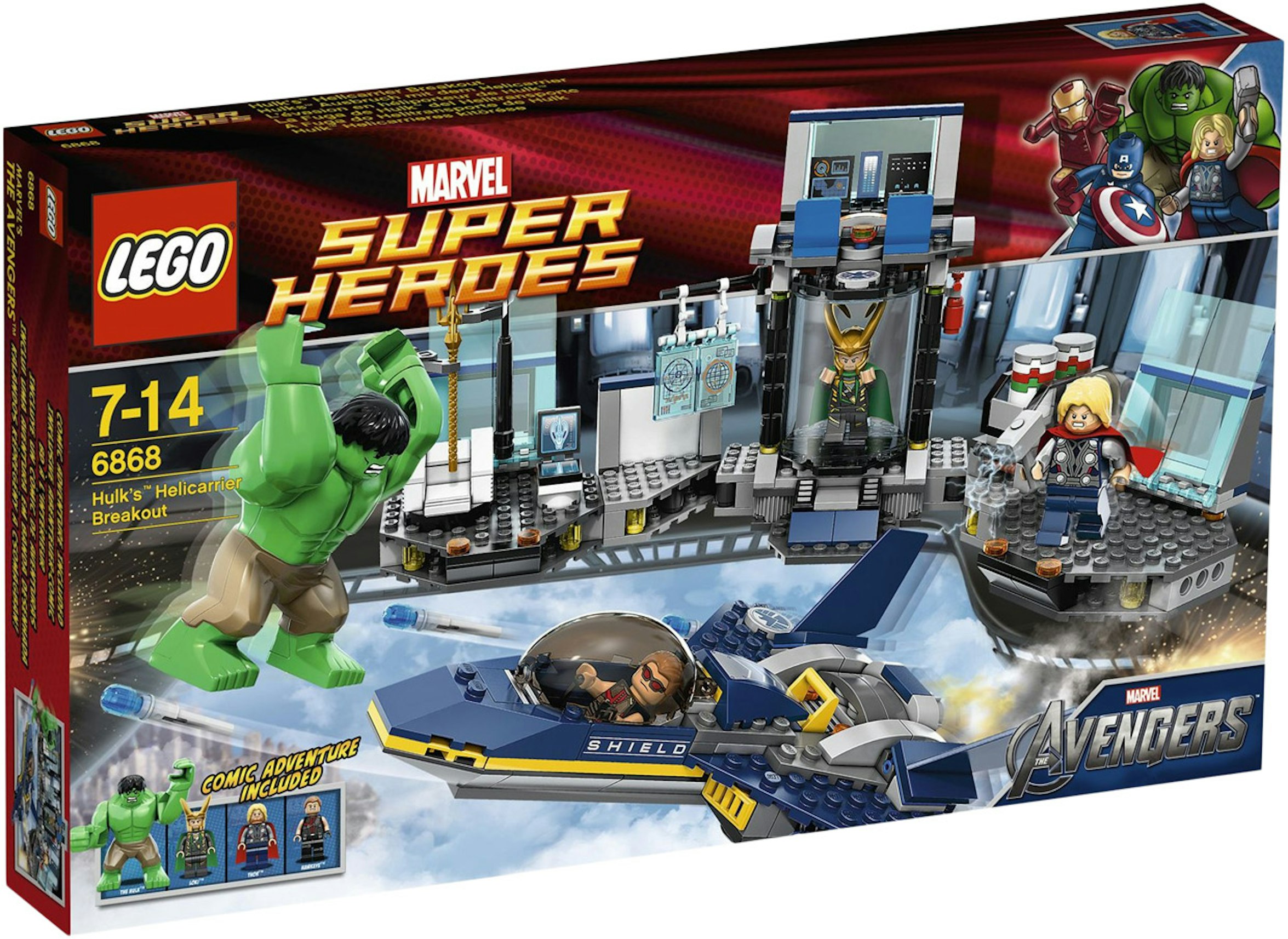 LEGO Marvel Super Heroes Hulk's Helicarrier Breakout Set 6868 -
