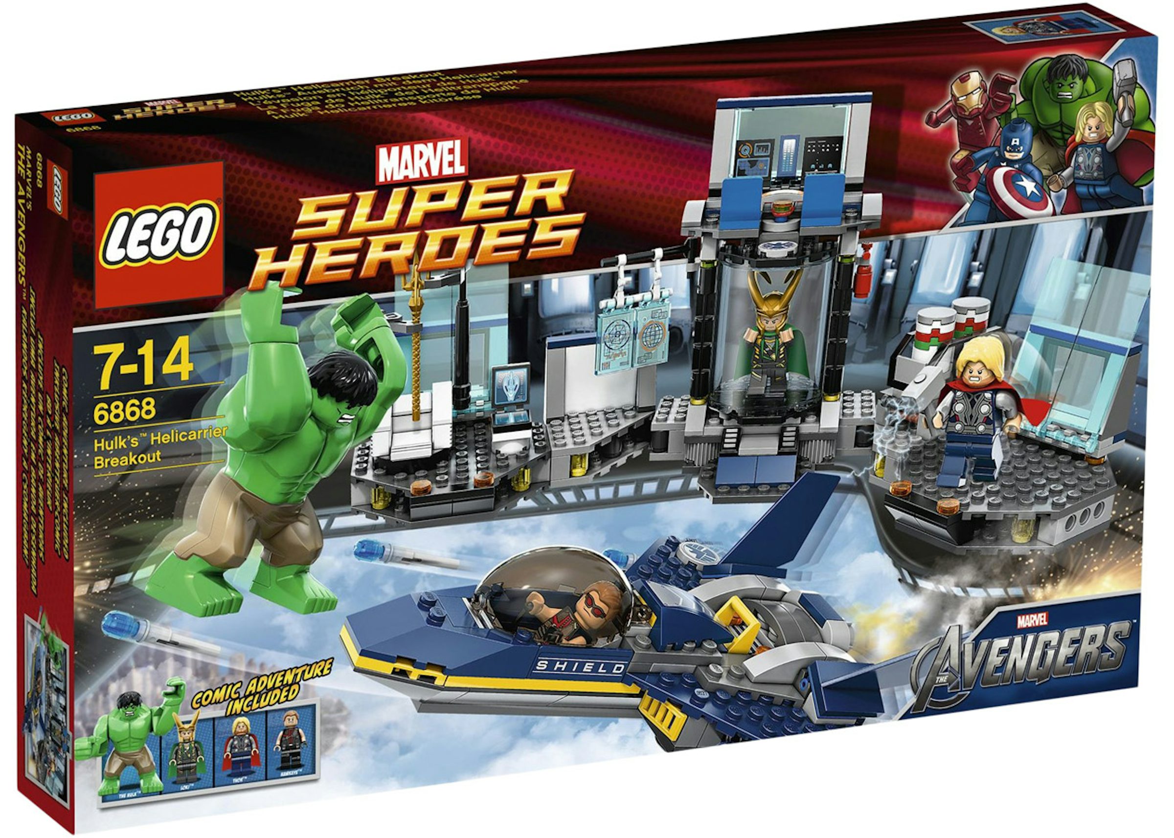 LEGO Marvel Super Heroes Hulk's Helicarrier Breakout Set 6868 - US