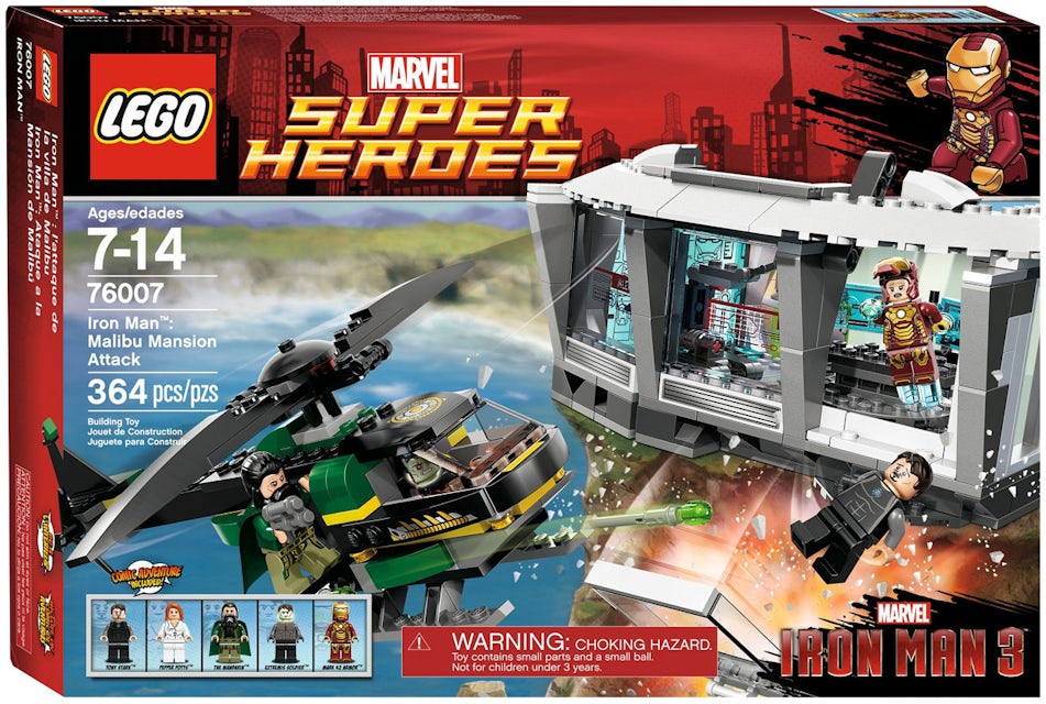 LEGO Marvel Super Heroes Iron Man: Malibu Mansion Attack Set 76007 - US