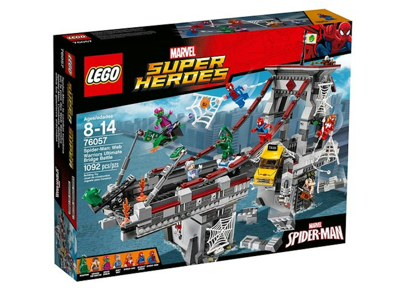 Lego Marvel Super Heroes Spider Man Web Warriors Ultimate Bridge Battle Set 76057