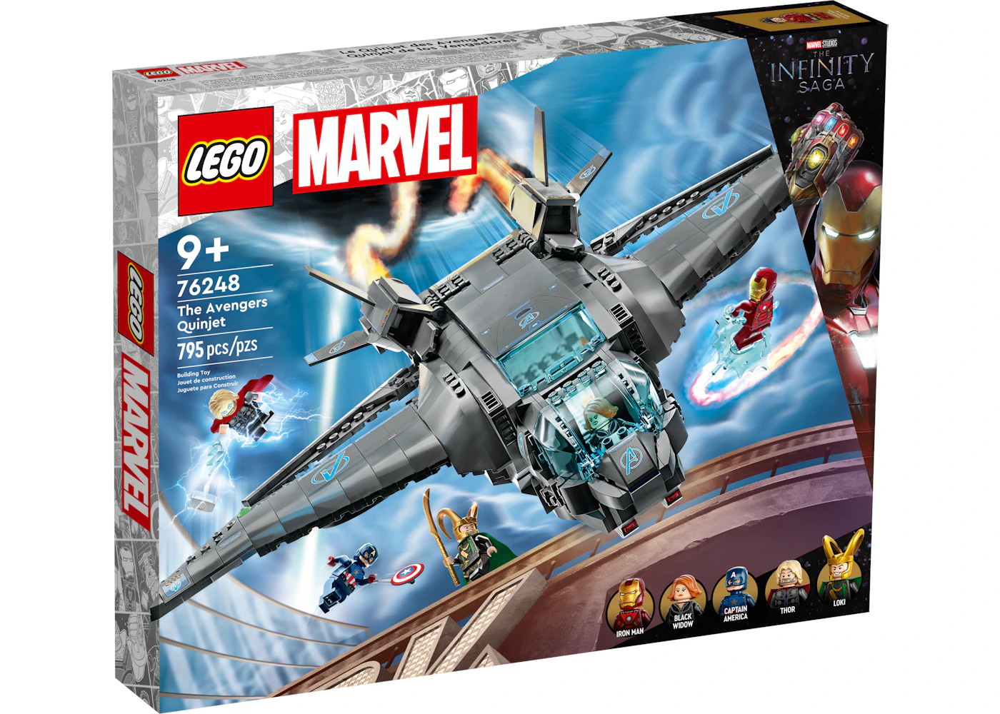 LEGO Marvel The Infinity Saga The Avengers Quinjet Set 76248 -