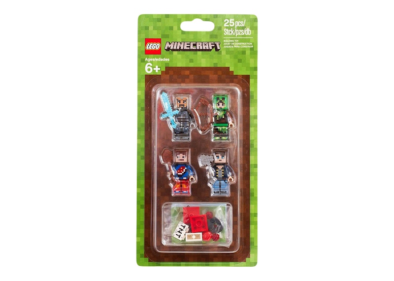 Lego minecraft hot sale minifigures skin pack